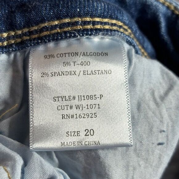 Jelly Jeans Womens Size 20 Raw Hem Distressed Stretchy - Picture 8 of 11